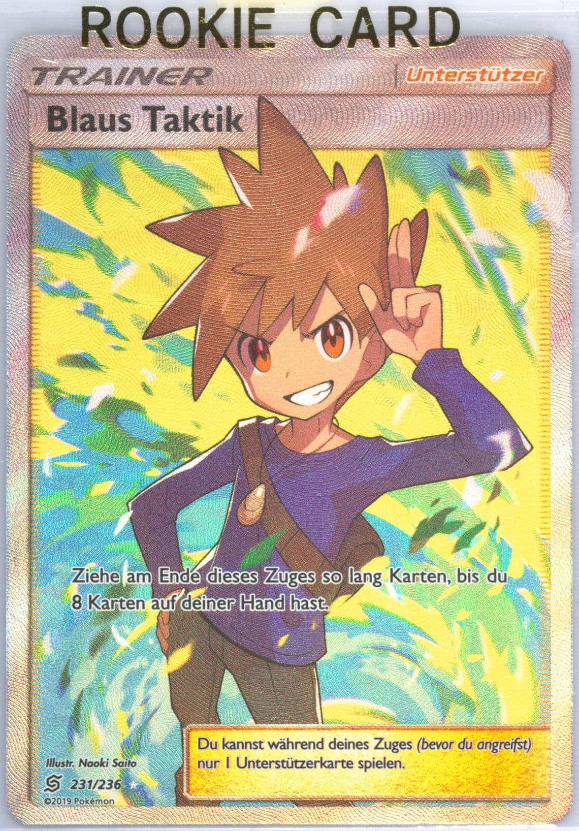 Full Art/Blaus Taktik German (231) 2019 Pokemon Sun & Moon Unified Minds