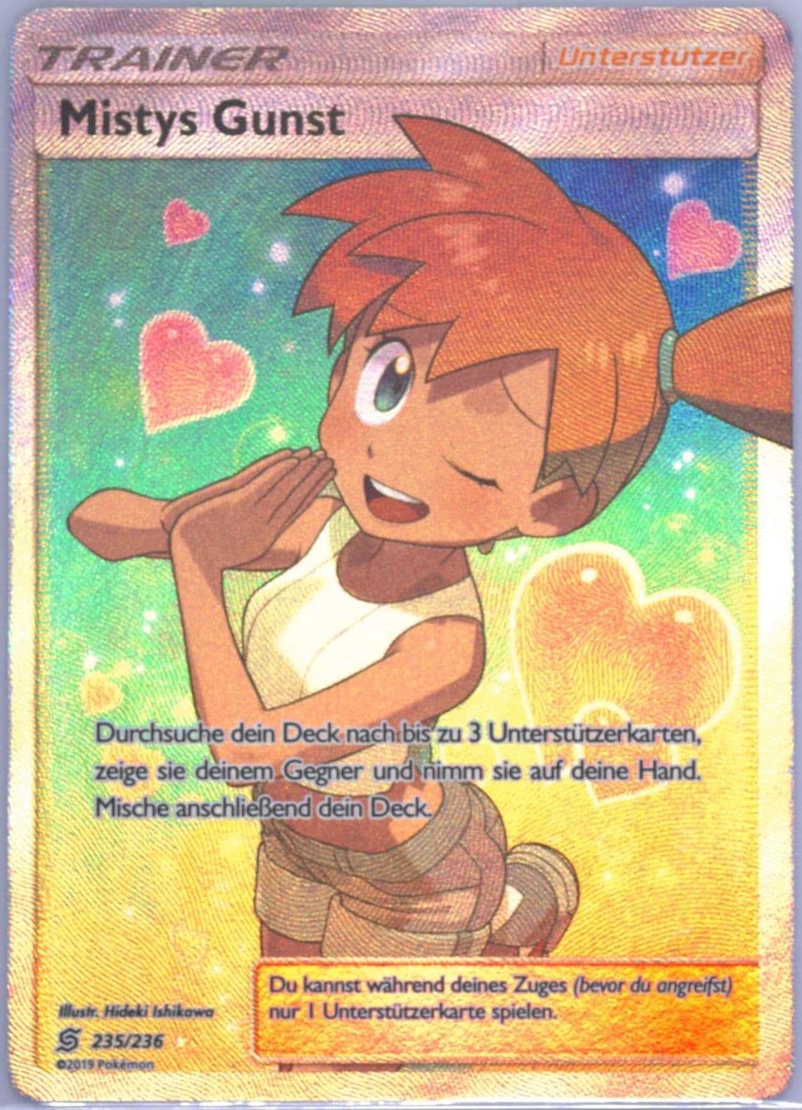 Full Art/Mistys Gunst German (235) 2019 Pokemon Sun & Moon Unified Minds