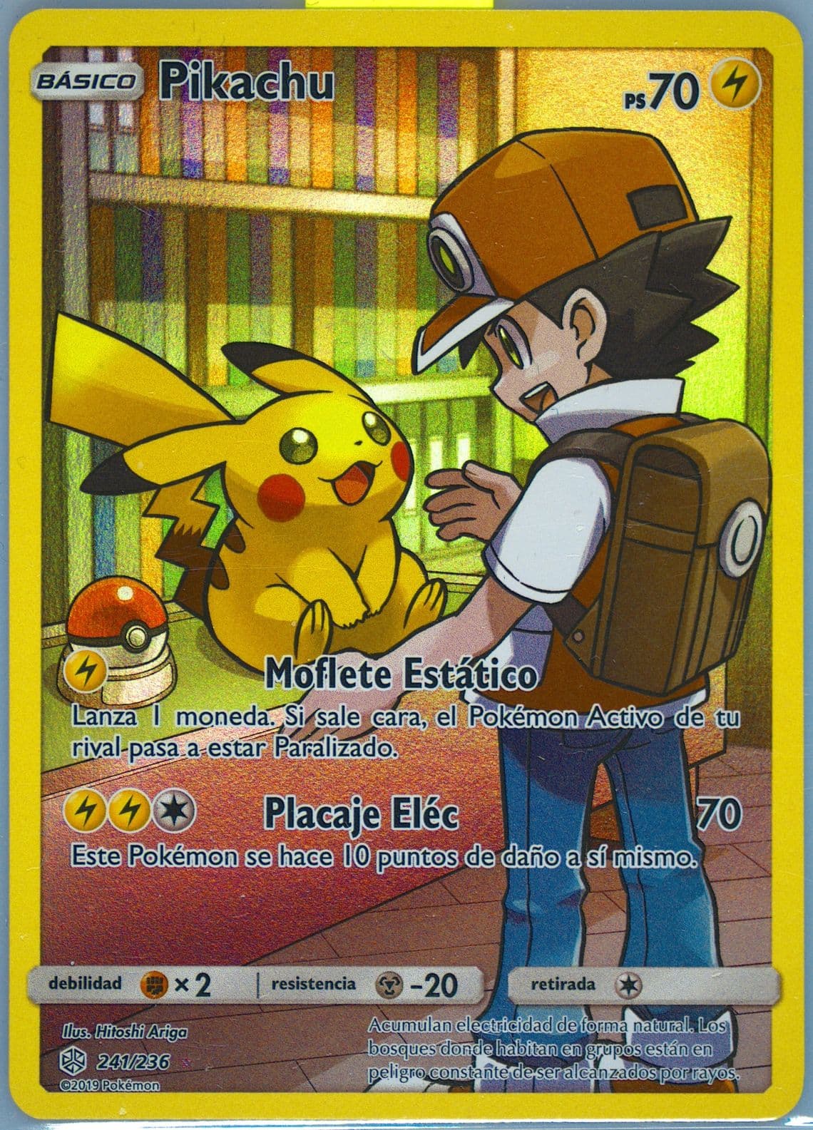 Full Art/Pikachu Spanish-Secret (241) 2019 Pokemon Sun & Moon Cosmic Eclipse