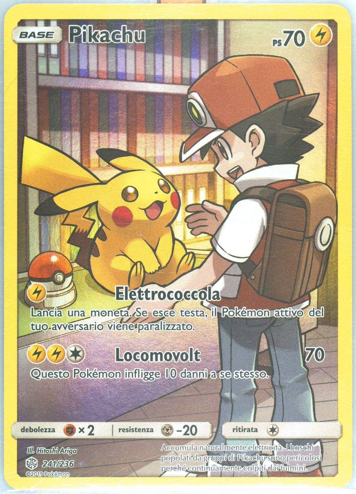 Full Art/Pikachu Italian-Secret (241) 2019 Pokemon Sun & Moon Cosmic Eclipse