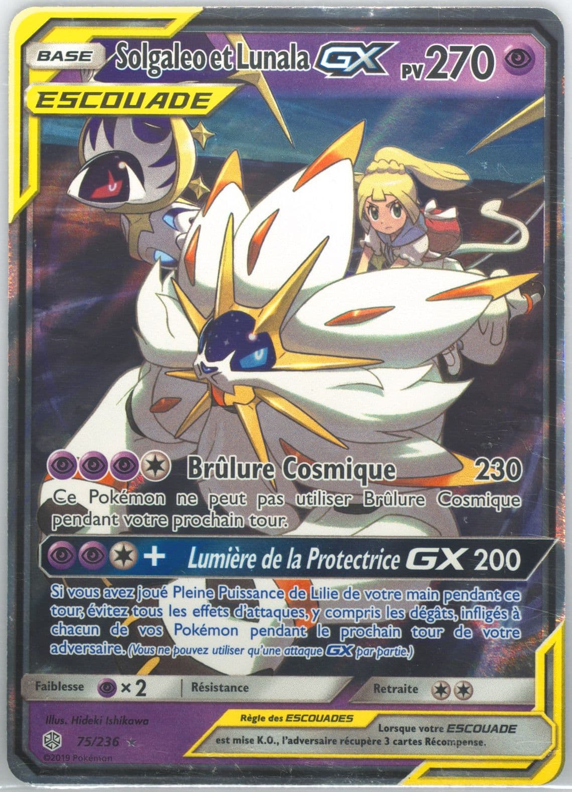 Solgaleo ET Lunala GX French (75) 2019 Pokemon Sun & Moon Cosmic Eclipse