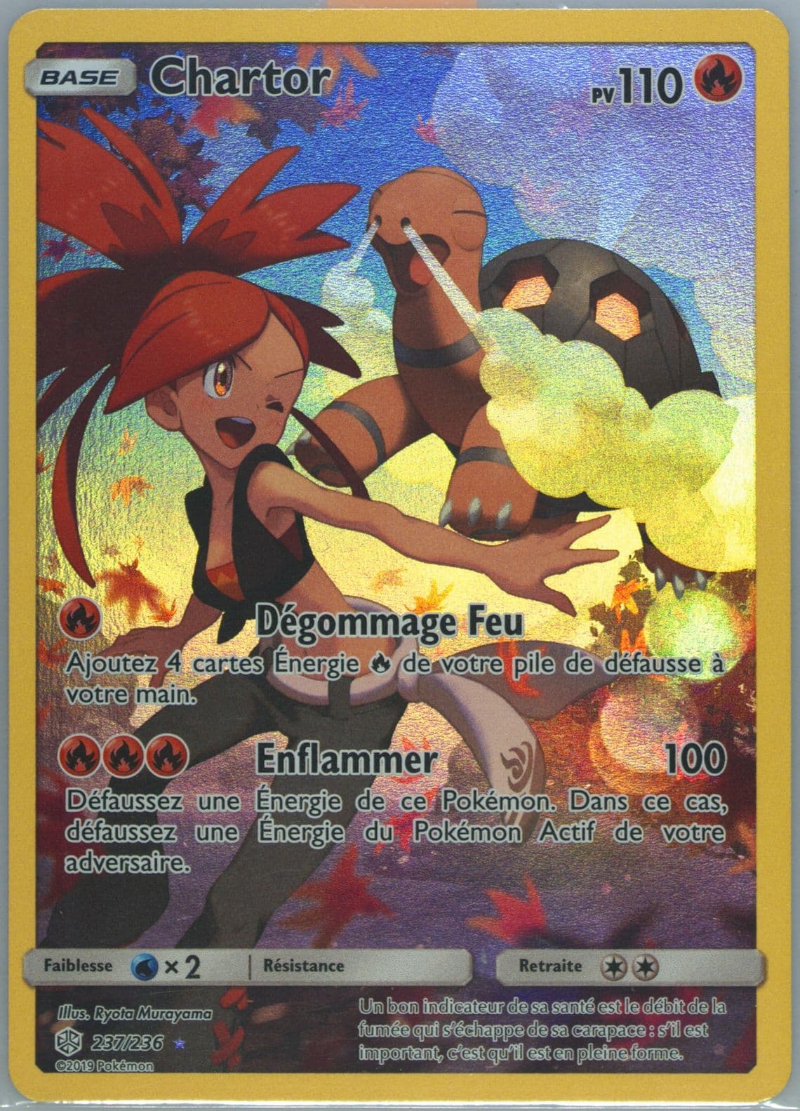 Full Art/Chartor French-Secret (237) 2019 Pokemon Sun & Moon Cosmic Eclipse
