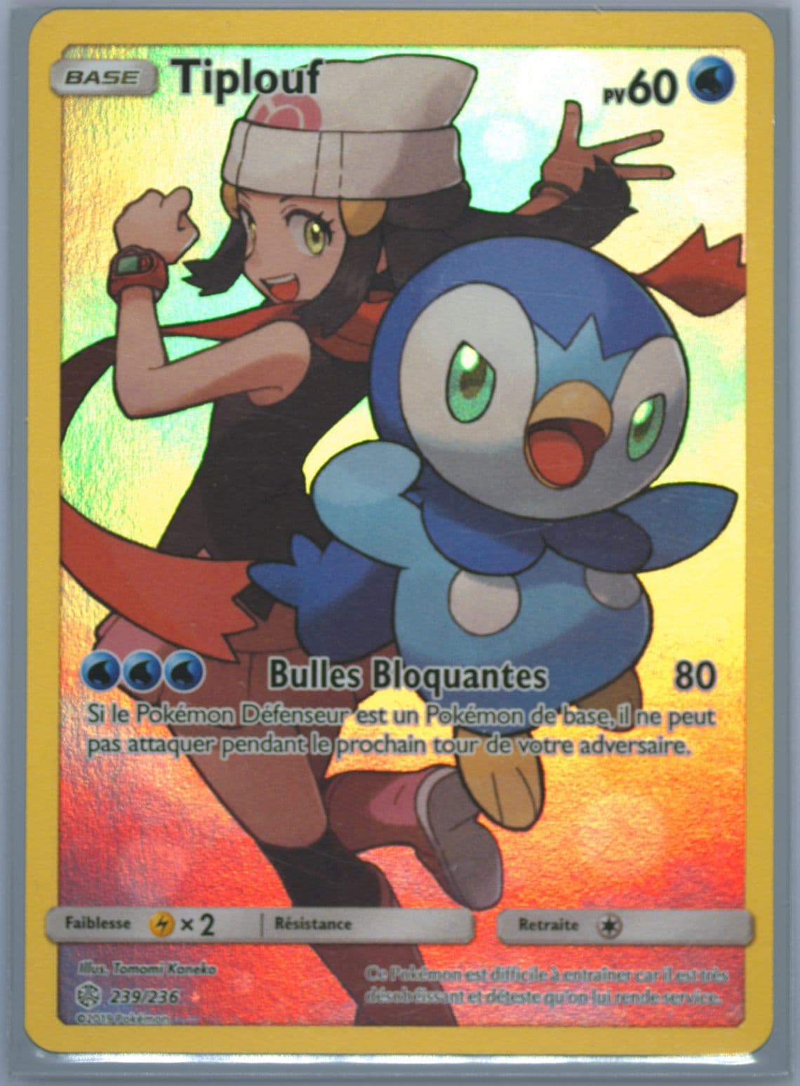 Full Art/Tiplouf French-Secret (239) 2019 Pokemon Sun & Moon Cosmic Eclipse