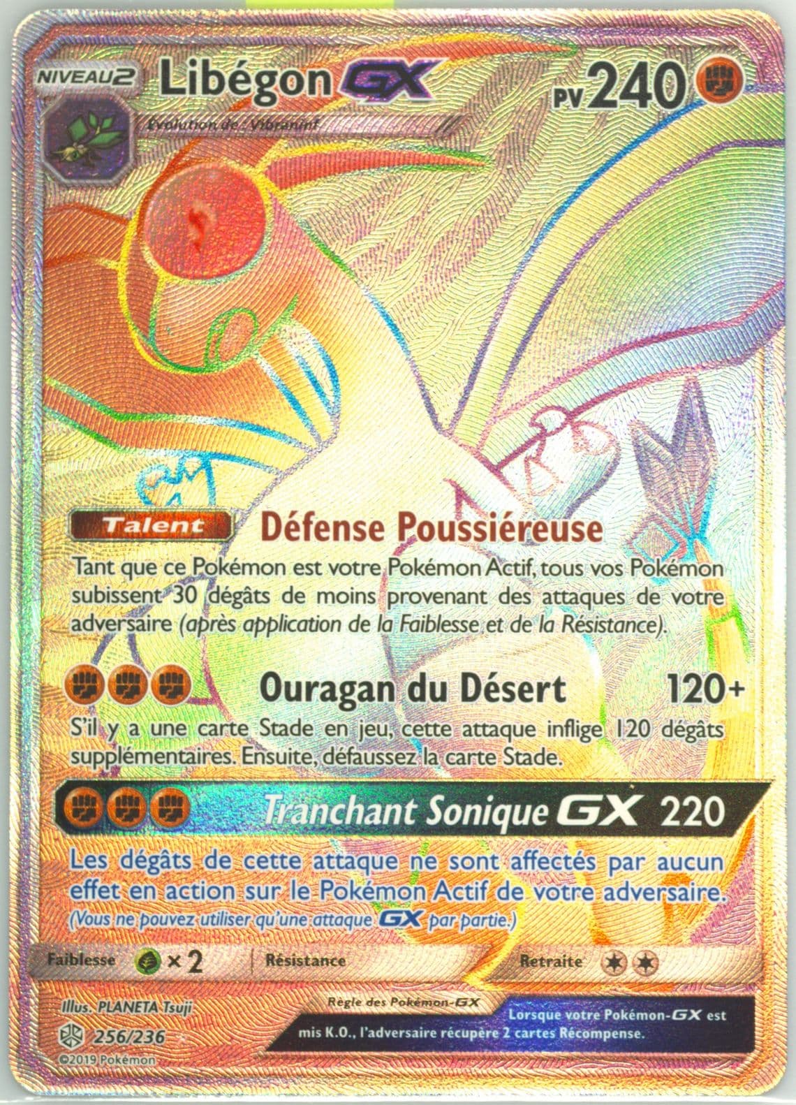 Full Art/Libegon GX French-Secret (256) 2019 Pokemon Sun & Moon Cosmic Eclipse