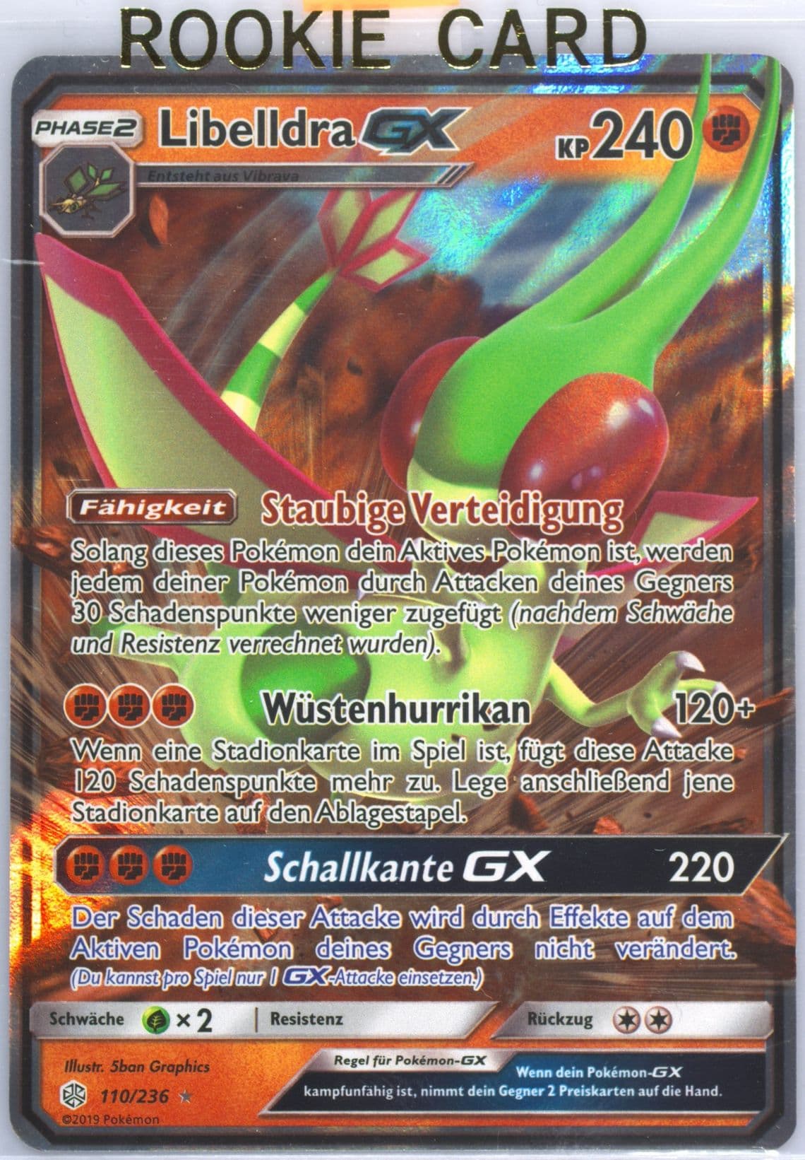 Libelldra GX German (110) 2019 Pokemon Sun & Moon Cosmic Eclipse