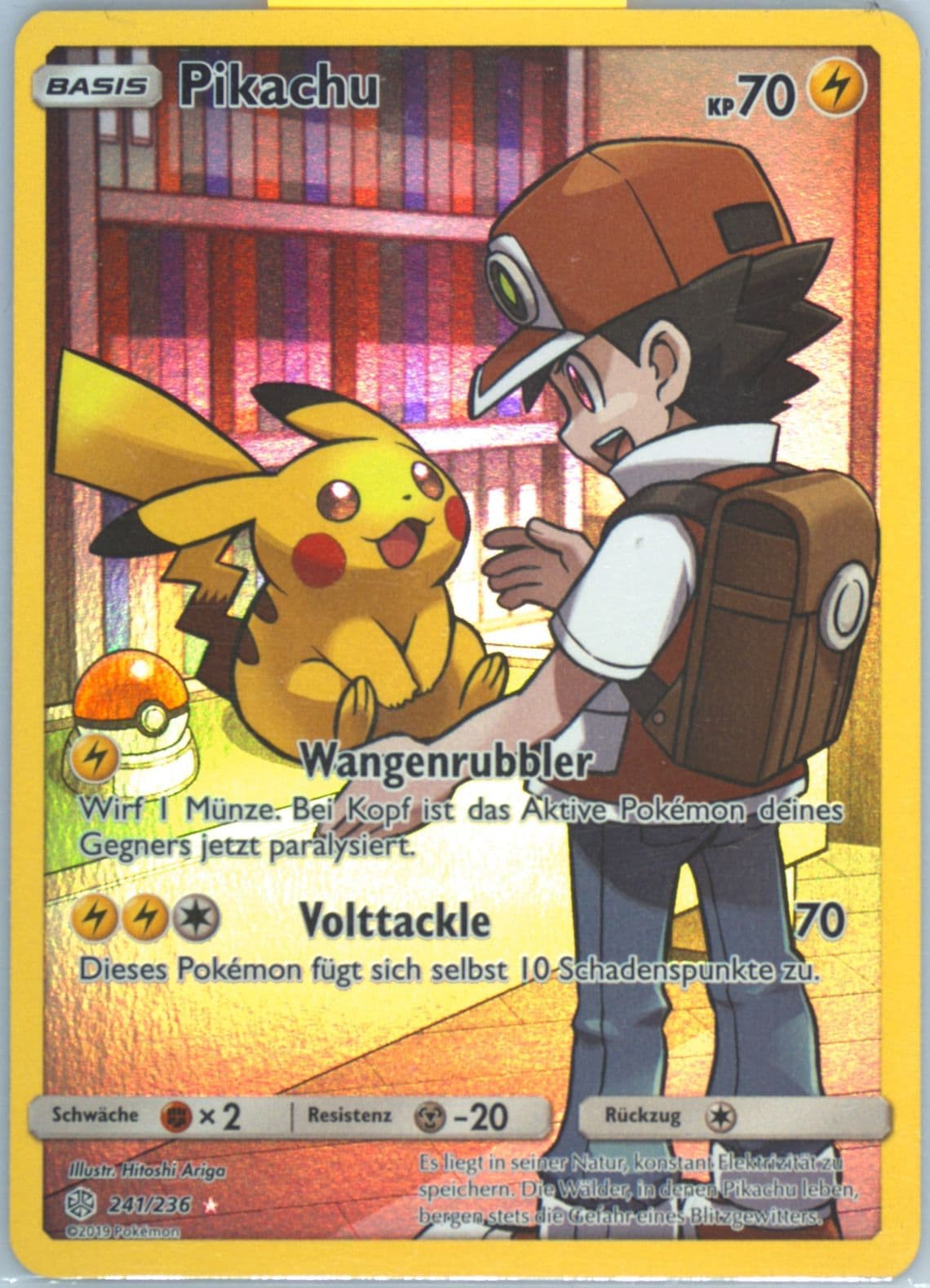 Full Art/Pikachu German-Secret (241) 2019 Pokemon Sun & Moon Cosmic Eclipse