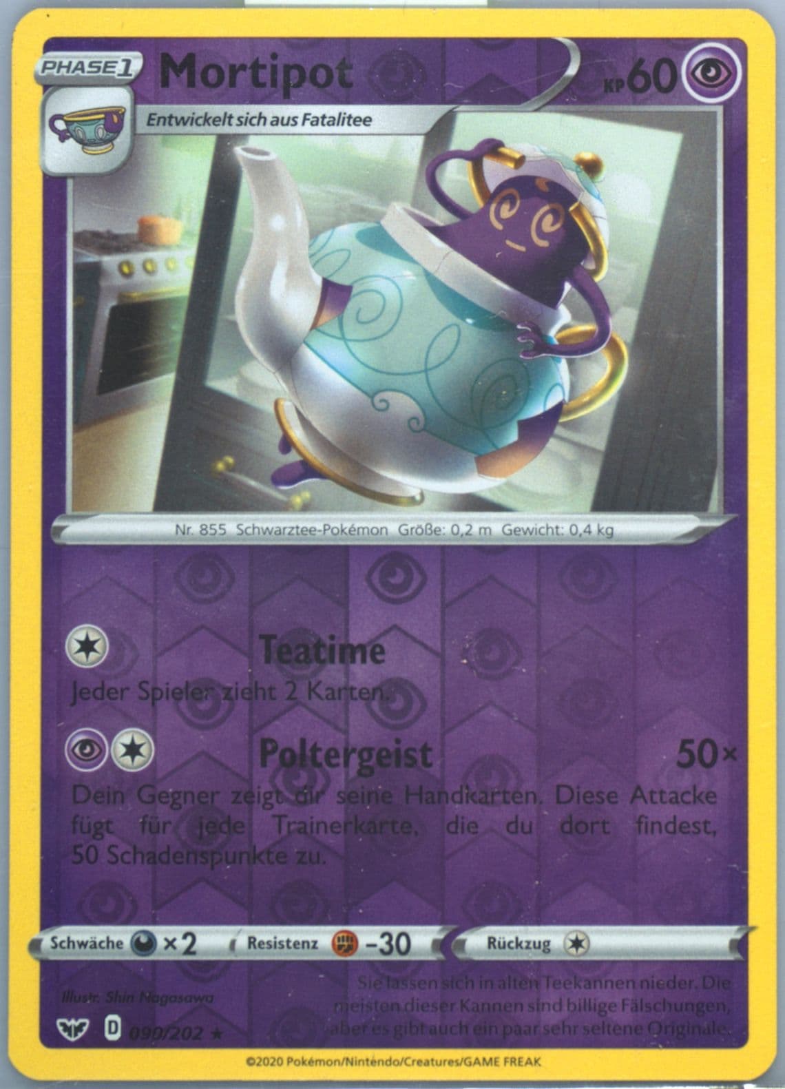 Mortipot-Reverse Foil German (090) 2020 Pokemon Sword & Shield