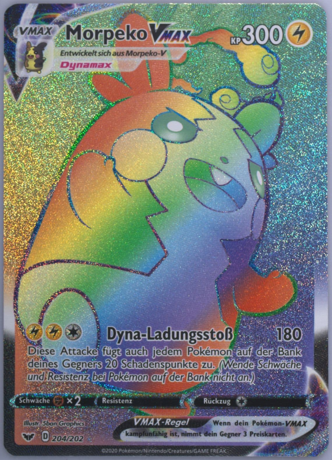 Full Art/Morpeko Vmax German-Secret (204) 2020 Pokemon Sword & Shield