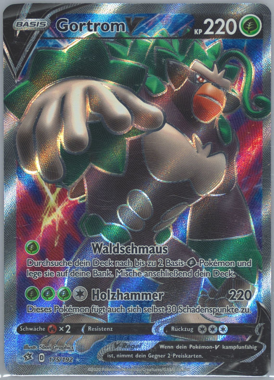 Full Art/Gortrom V German (175) 2020 Pokemon Sword & Shield Rebel Clash