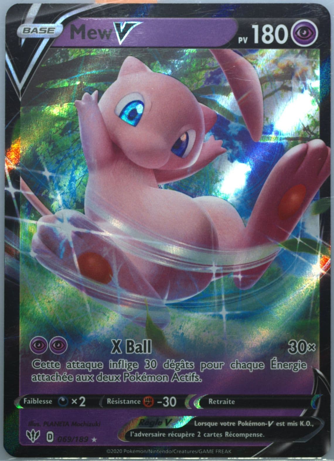 Mew V French (069) 2020 Pokemon Sword & Shield Darkness Ablaze