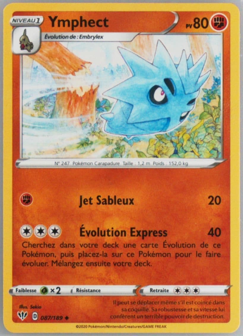 Ymphect French (087) 2020 Pokemon Sword & Shield Darkness Ablaze