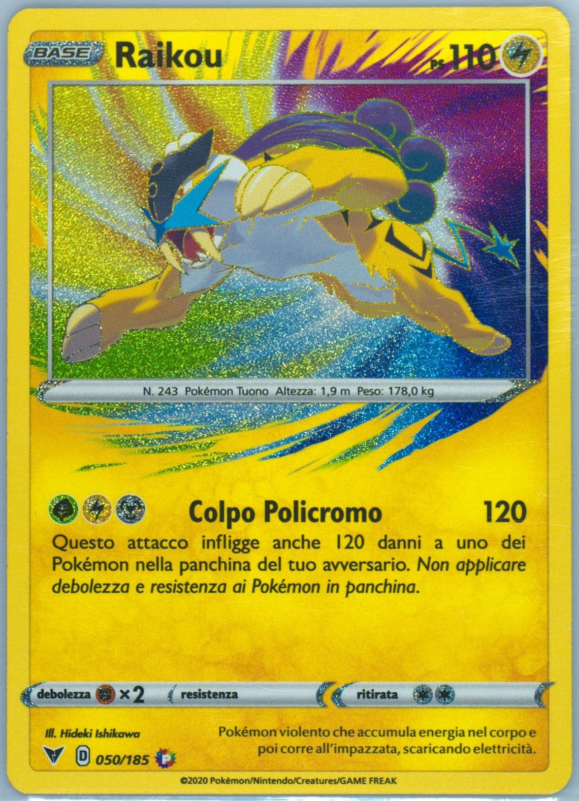 Raikou Italian (050) 2020 Pokemon Sword & Shield Vivid Voltage