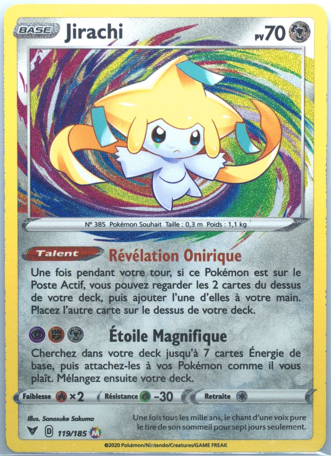 Jirachi French (119) 2020 Pokemon Sword & Shield Vivid Voltage