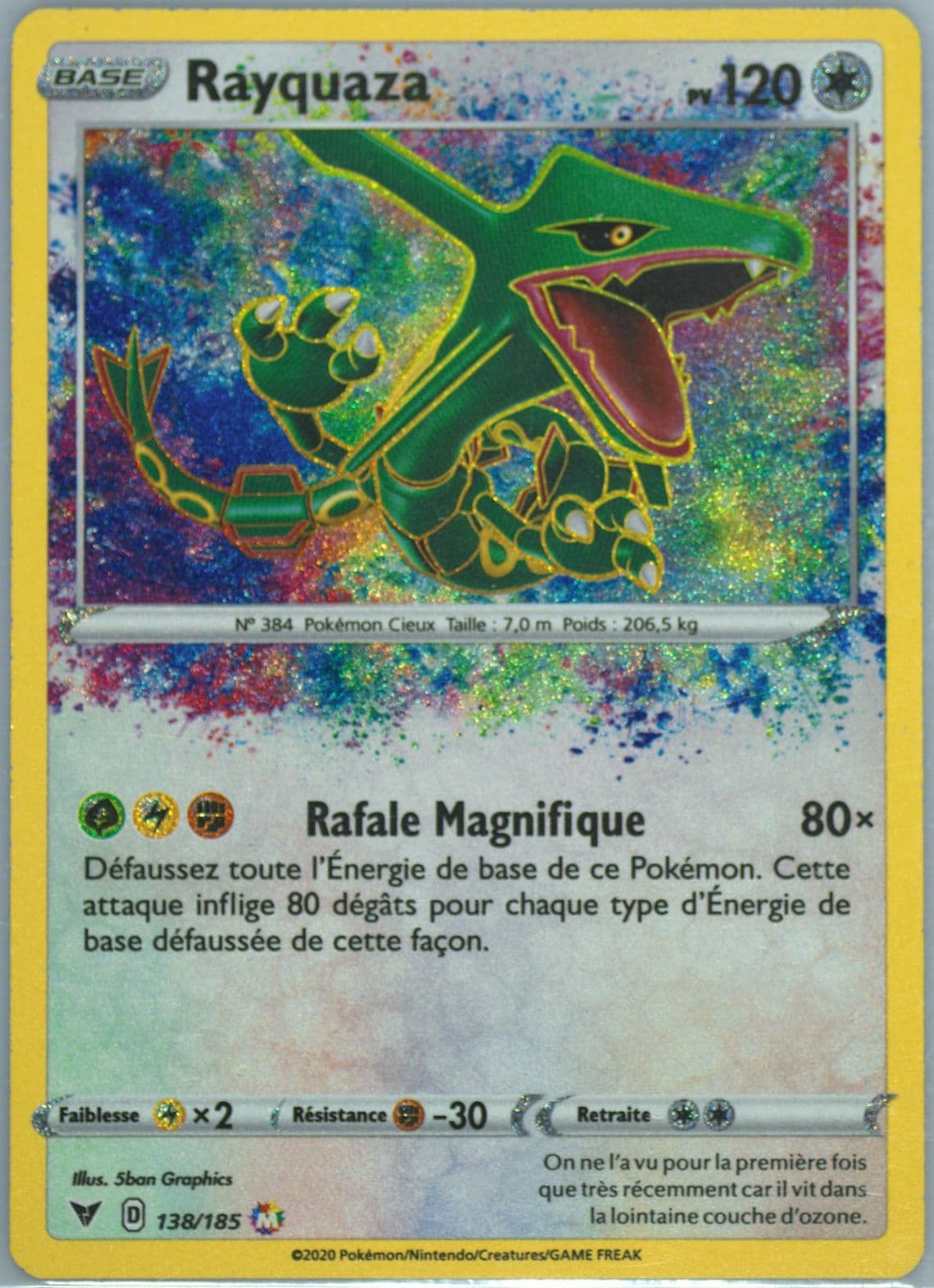 Rayquaza French (138) 2020 Pokemon Sword & Shield Vivid Voltage