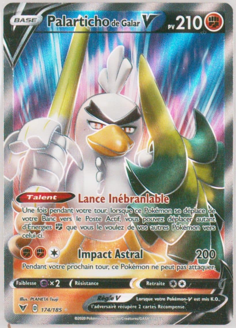 Full Art/Palarticho de Galar V French (174) 2020 Pokemon Sword & Shield Vivid Voltage