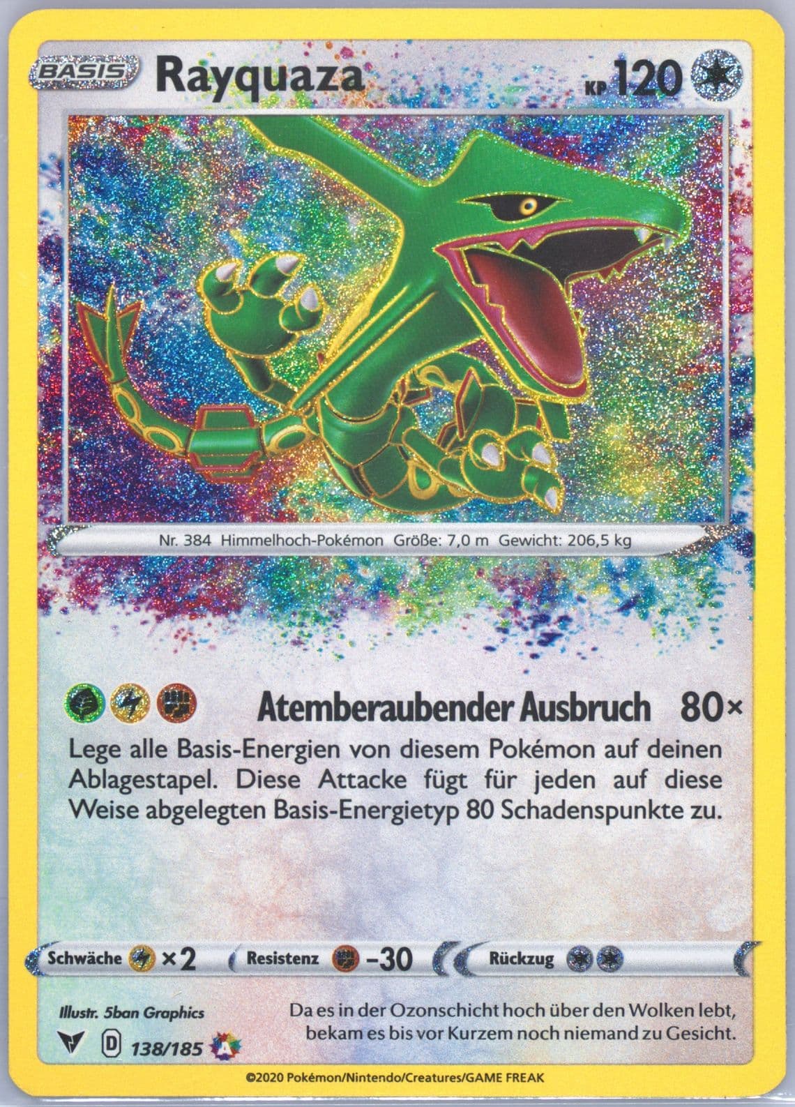 Rayquaza German (138) 2020 Pokemon Sword & Shield Vivid Voltage
