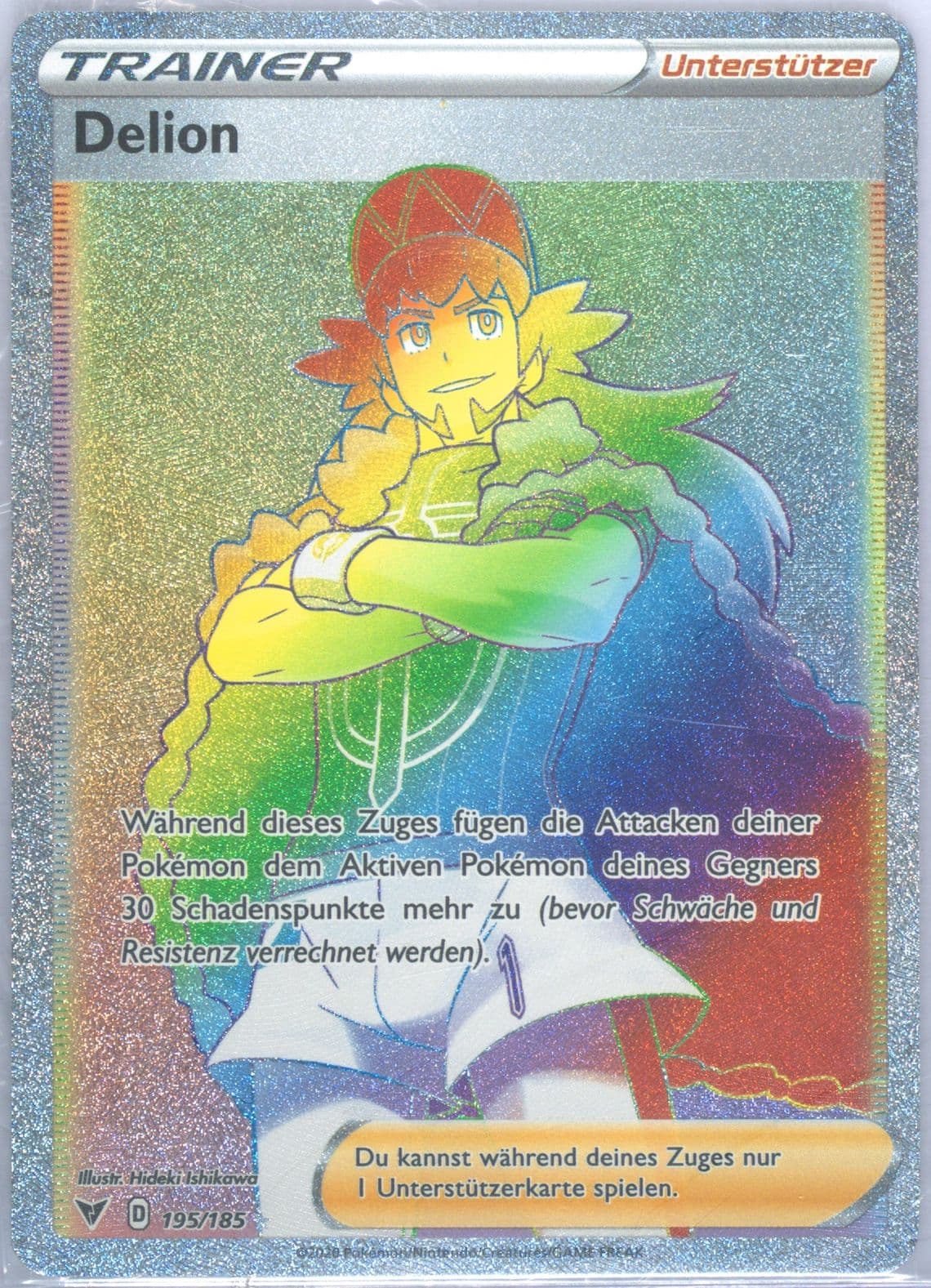 Full Art/Delion German-Secret (195) 2020 Pokemon Sword & Shield Vivid Voltage