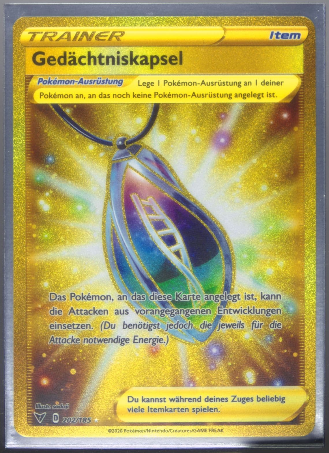 Full Art/Gedachtniskapsel German-Secret (202) 2020 Pokemon Sword & Shield Vivid Voltage