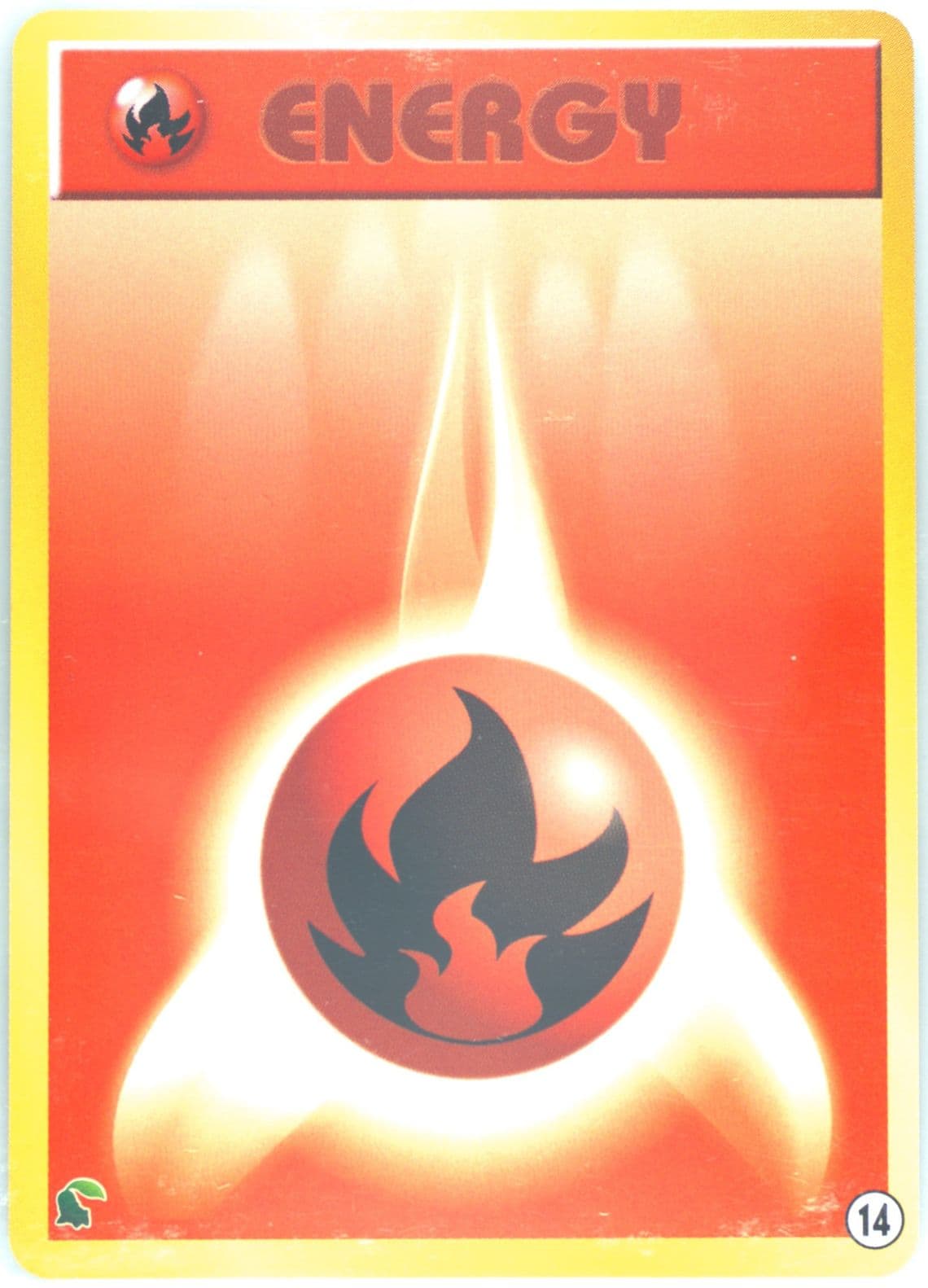 Fire Energy (14) 2001 Pokemon Japanese Chikorita Half Deck