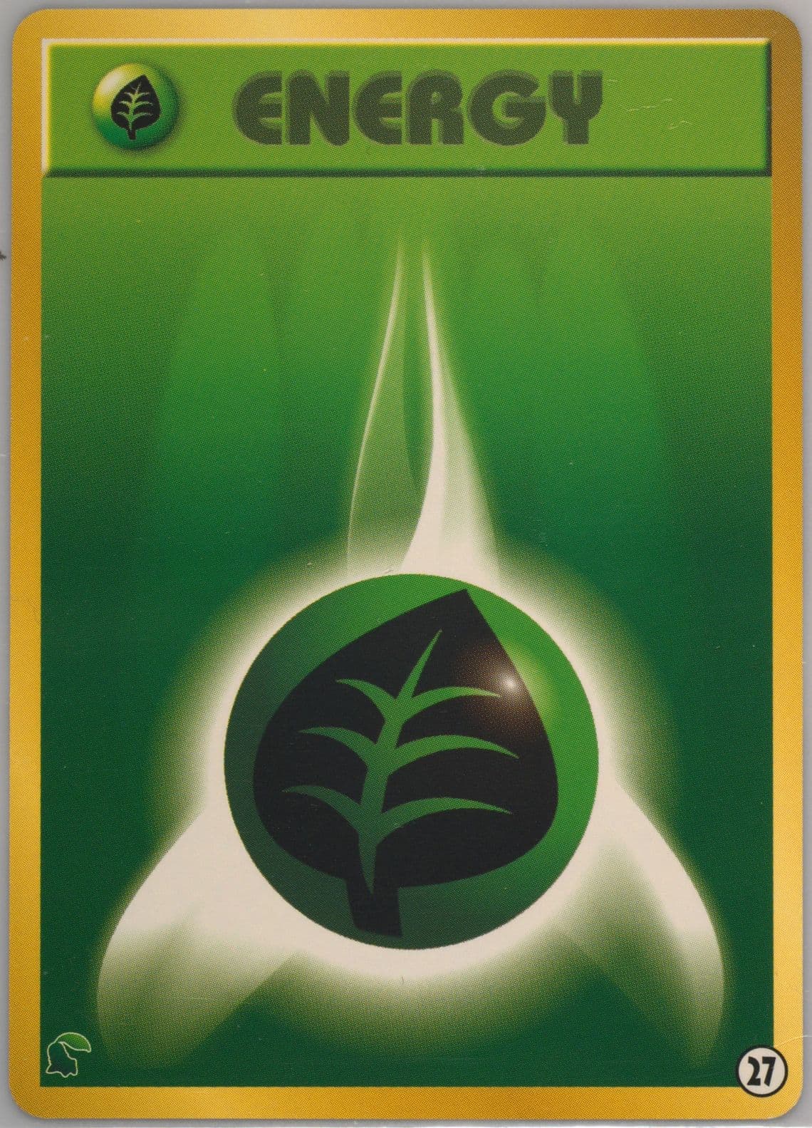 Grass Energy (27) 2001 Pokemon Japanese Chikorita Half Deck