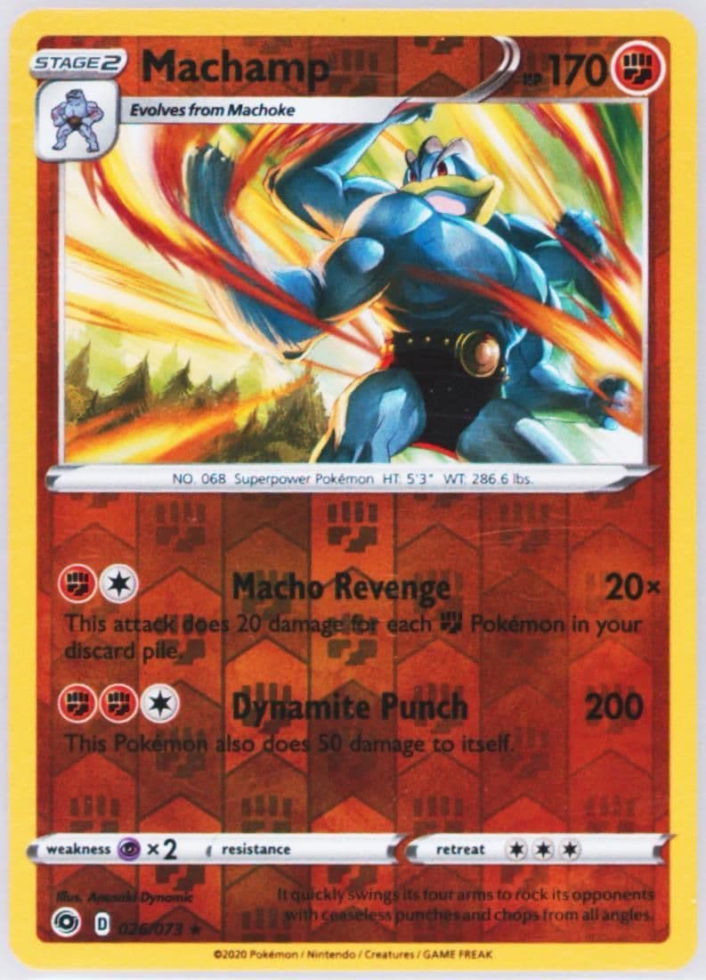 Machamp-Reverse Foil (026) 2020 Pokemon Sword & Shield Champion's Path