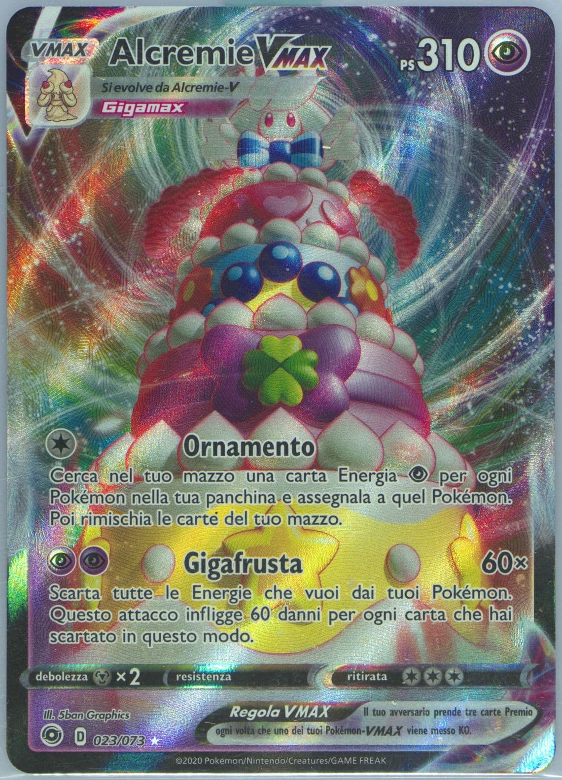 Full Art/Alcremie Vmax Italian (023) 2020 Pokemon Sword & Shield Champion's Path