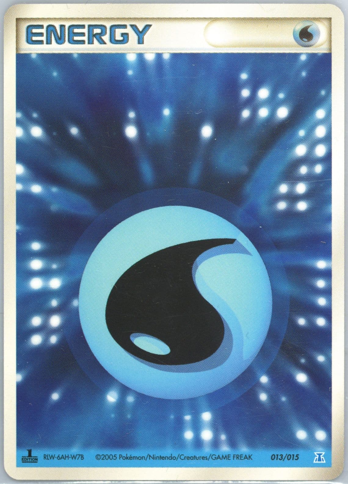 Water Energy 1st Edition (013) 2005 Pokemon Japanese Holon Research Tower Water