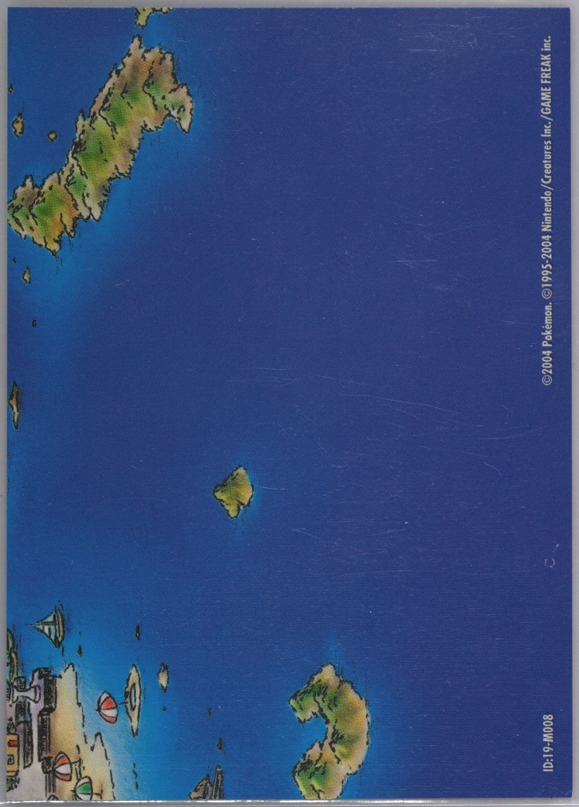 Hoenn Region (M008) 2004 Pokemon Japanese E-Battle Emerald Map Puzzle