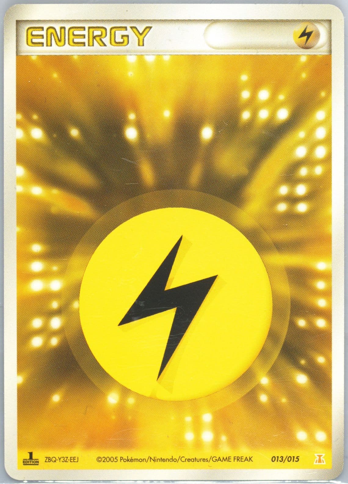 Lightning Energy 1st Edition (013) 2005 Pokemon Japanese Holon Research Tower Lightning