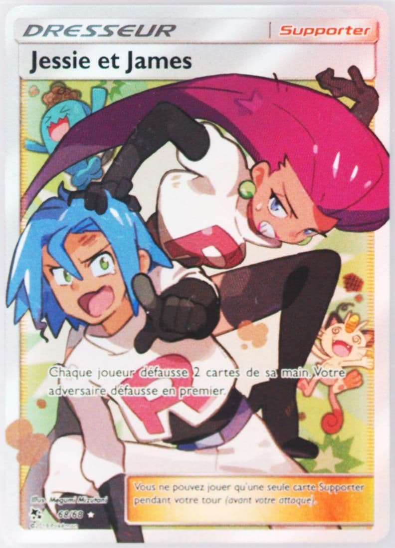 Full Art/Jessie ET James French (68) 2019 Pokemon Sun & Moon Hidden Fates