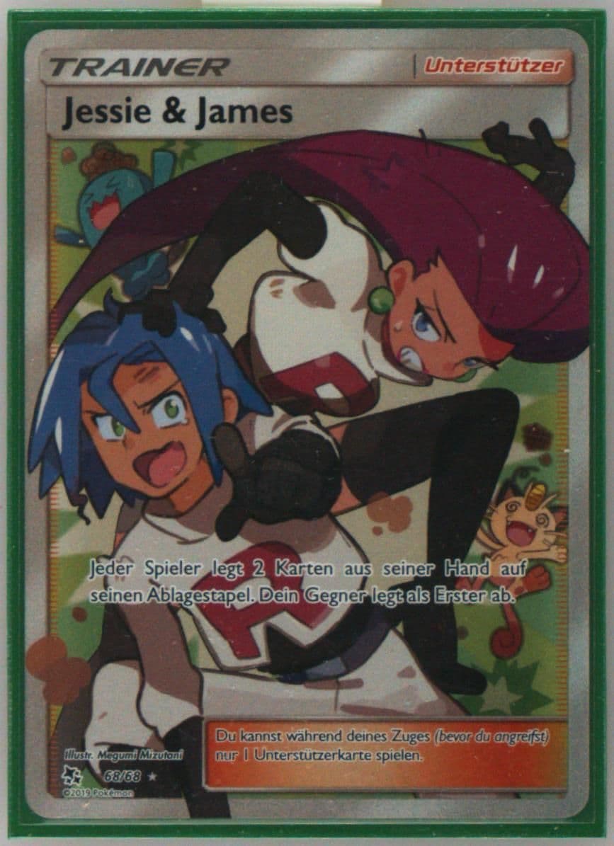 Full Art/Jessie & James German (68) 2019 Pokemon Sun & Moon Hidden Fates