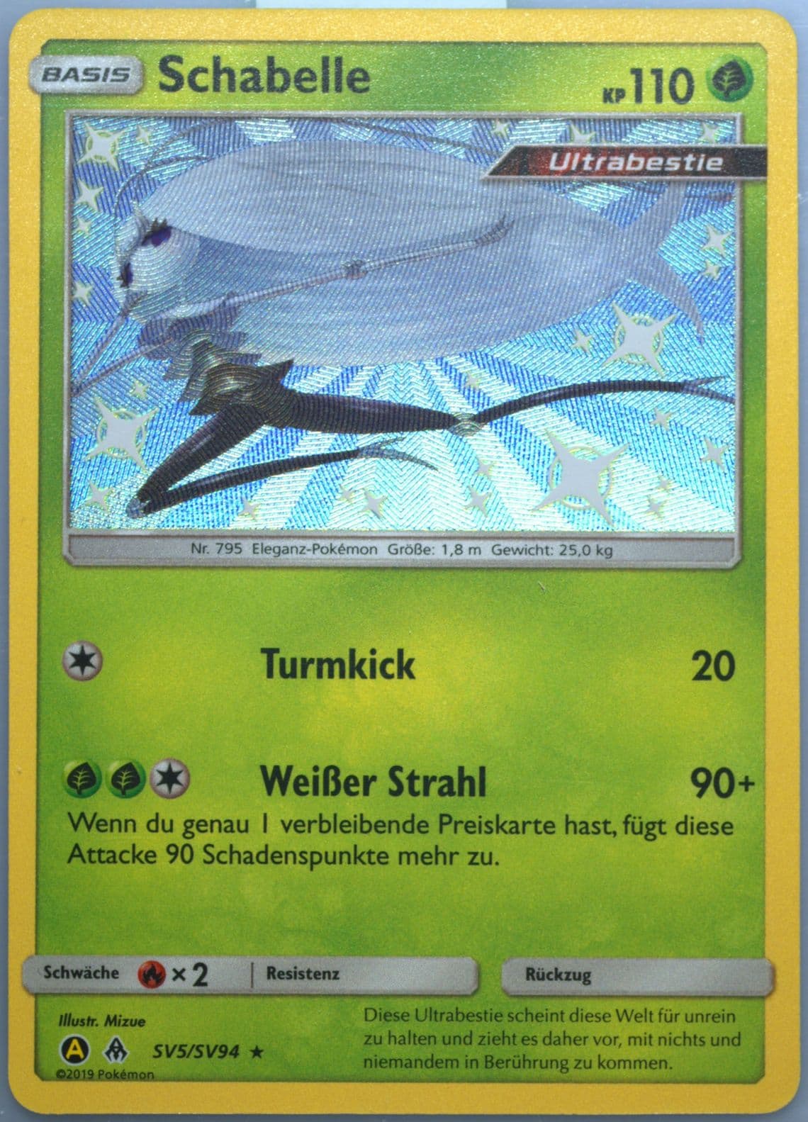 Schabelle-Holo German (SV5) 2019 Pokemon Sun & Moon Hidden Fates
