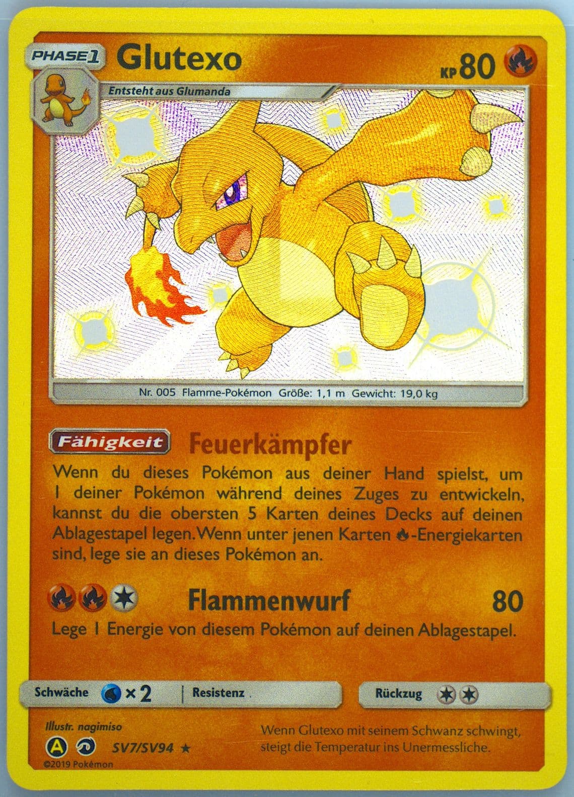 Glutexo-Holo German (SV7) 2019 Pokemon Sun & Moon Hidden Fates