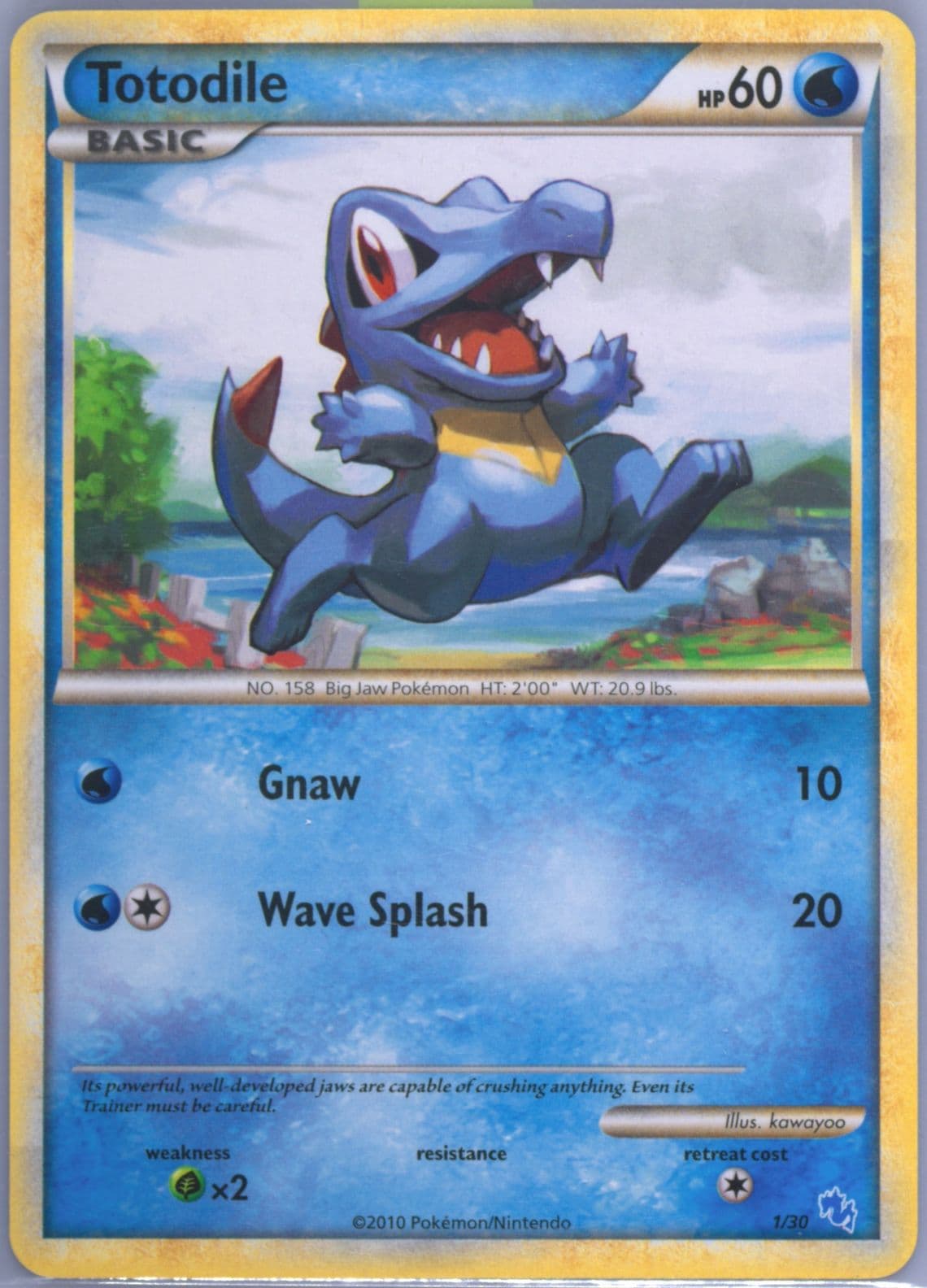 Totodile (1) 2010 Pokemon Heartgold & Soulsilver Gyarados Deck