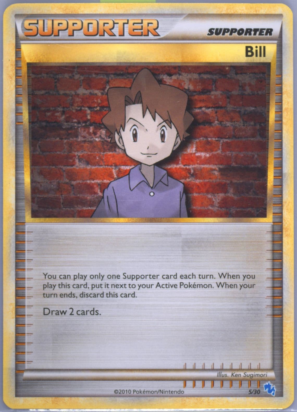 Bill (5) 2010 Pokemon Heartgold & Soulsilver Gyarados Deck