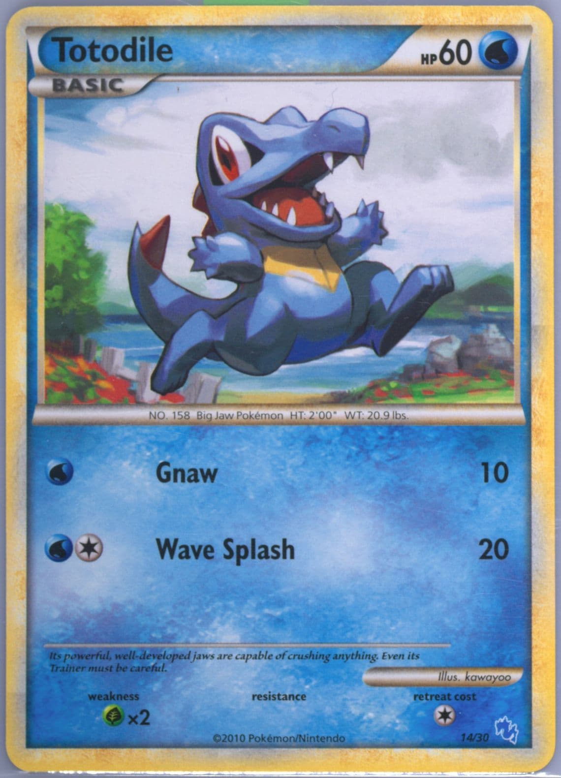 Totodile (14) 2010 Pokemon Heartgold & Soulsilver Gyarados Deck