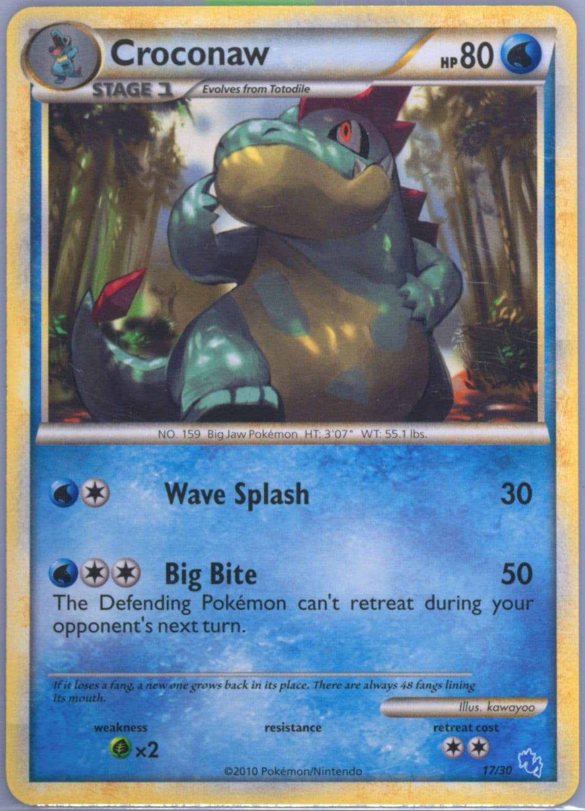 Croconaw (17) 2010 Pokemon Heartgold & Soulsilver Gyarados Deck