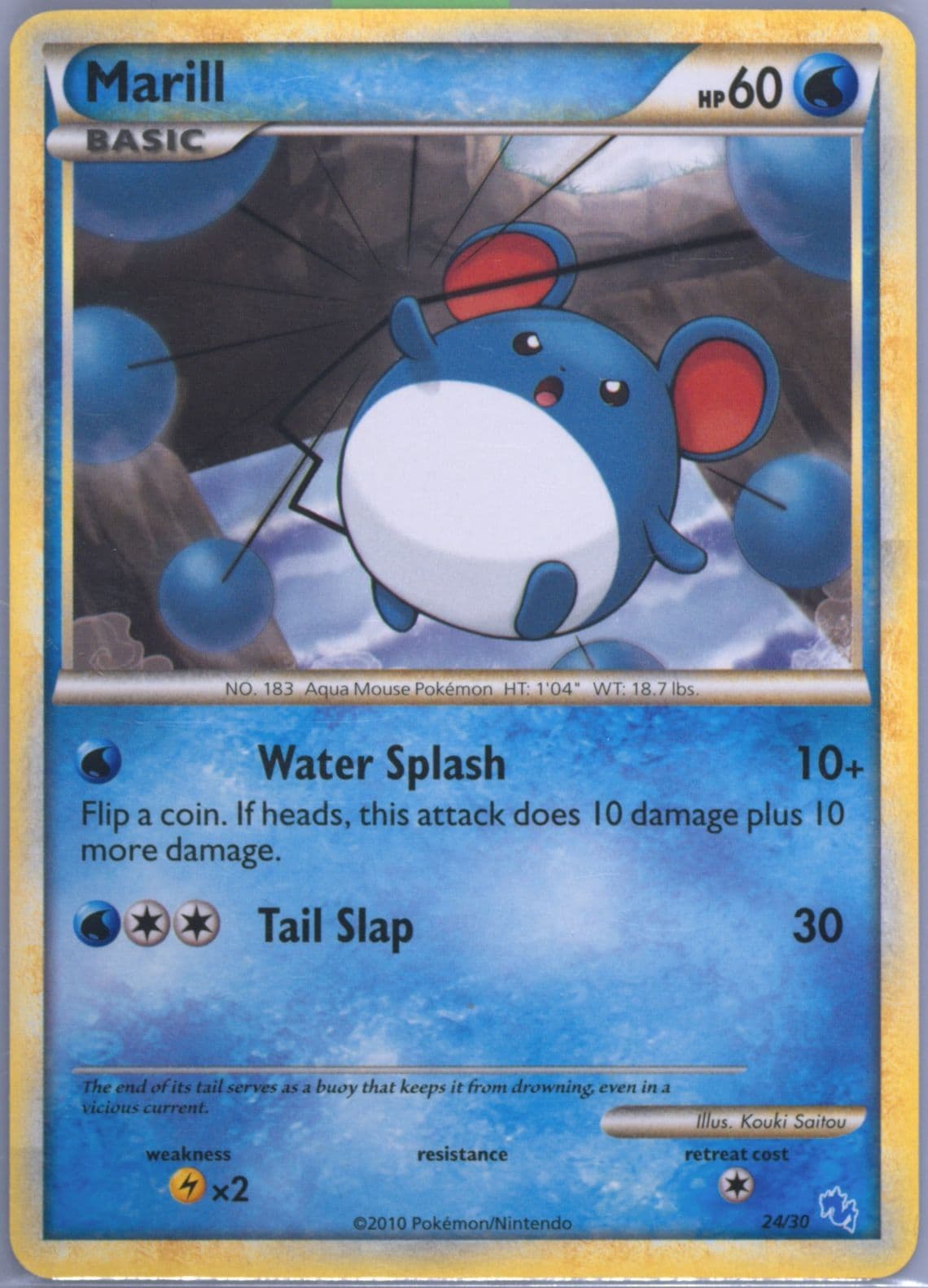 Marill (24) 2010 Pokemon Heartgold & Soulsilver Gyarados Deck