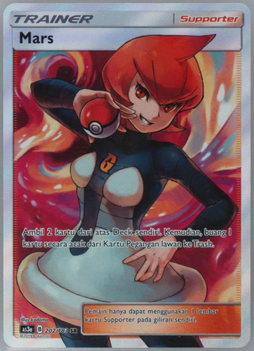Full Art/Mars Set A (202) 2019 Pokemon Indonesian Sun & Moon Hidden Shadow