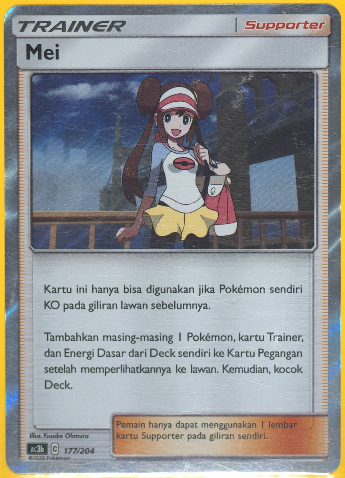 Rosa Set B (177) 2020 Pokemon Indonesian Sun & Moon Tag Team Collection
