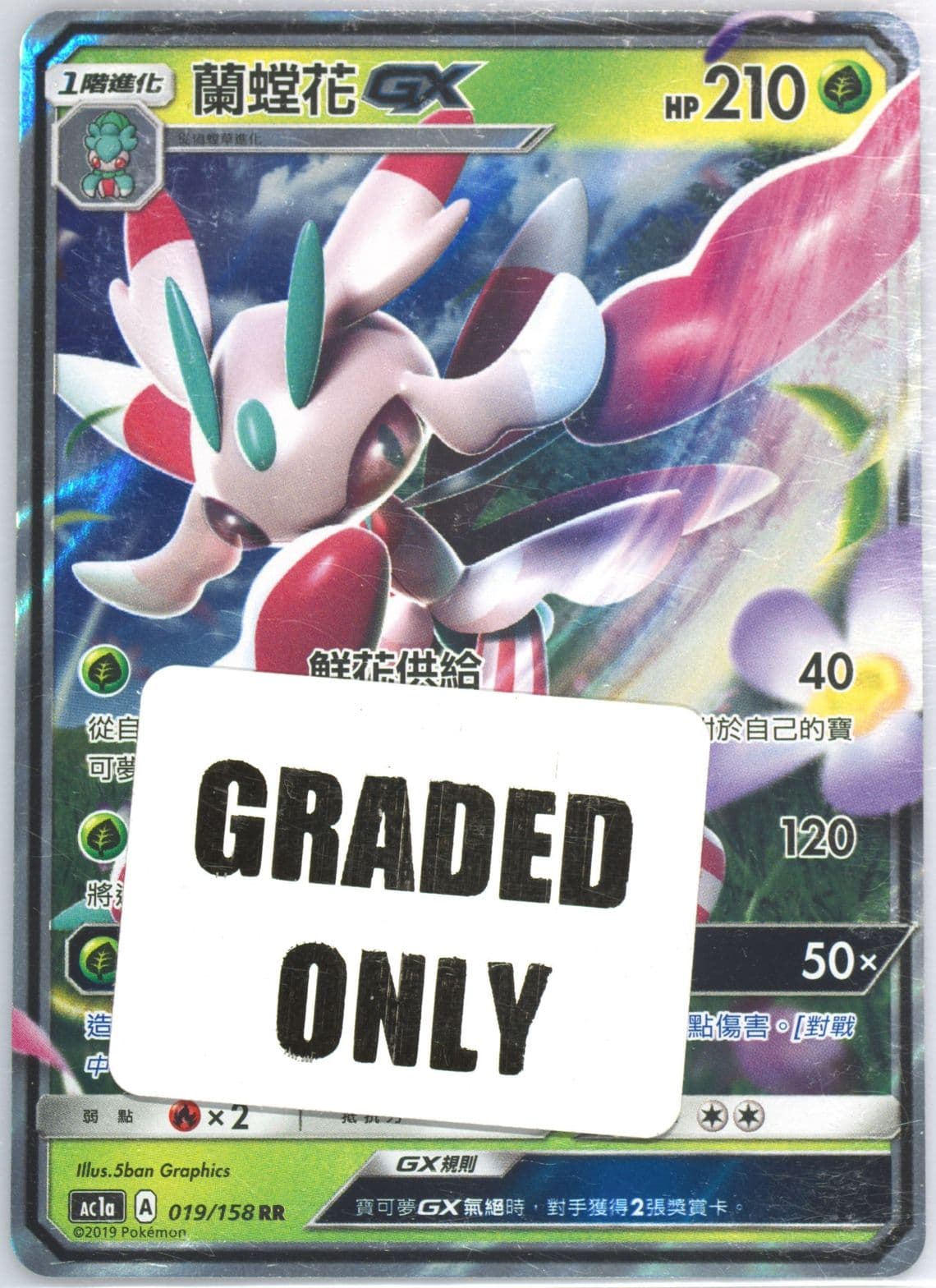 Lurantis GX Set A (019) 2019 Pokemon Chinese Sun & Moon All Stars Collection