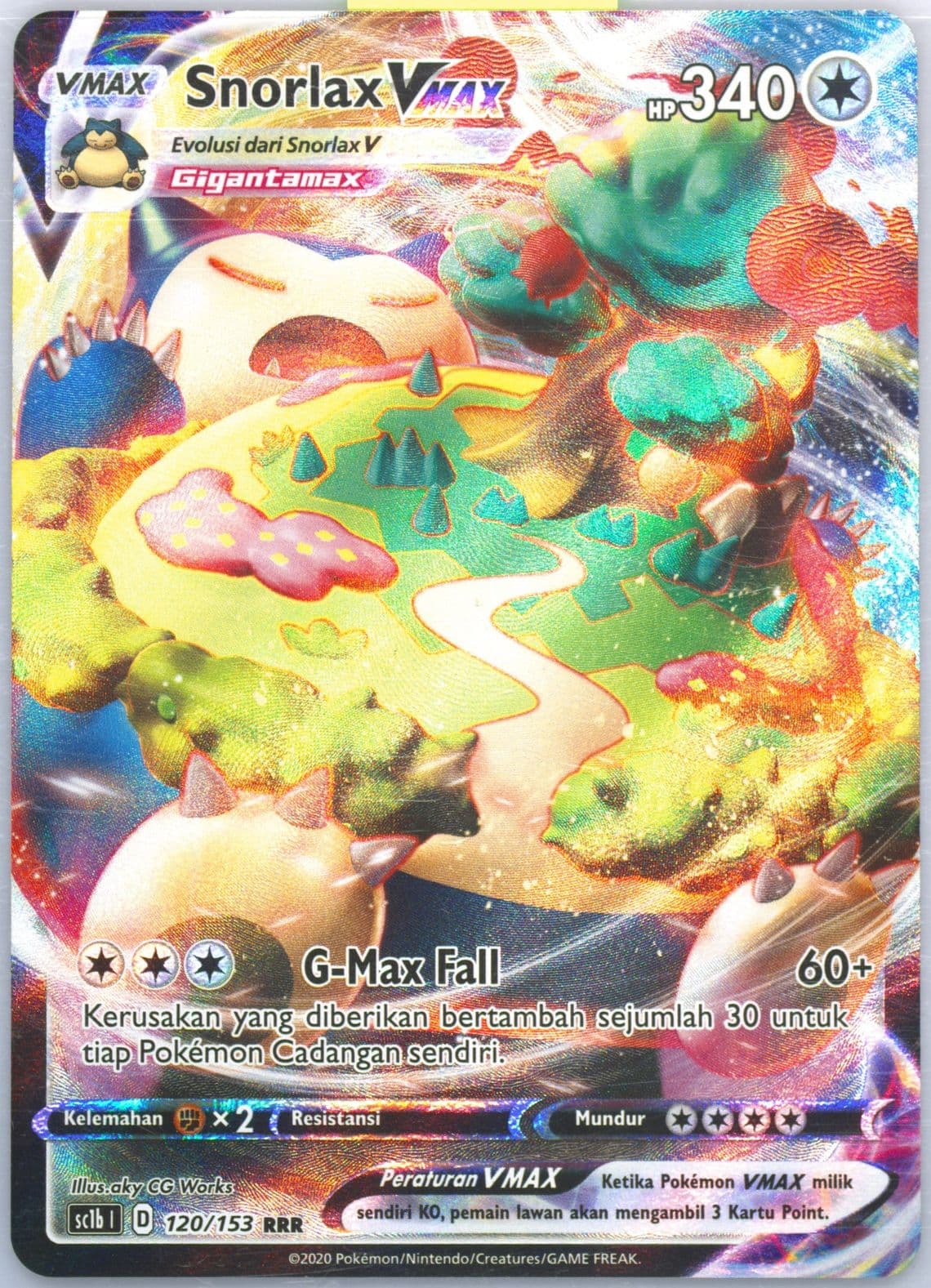 Full Art/Snorlax Vmax Set B (120) 2020 Pokemon Indonesian Sword & Shield