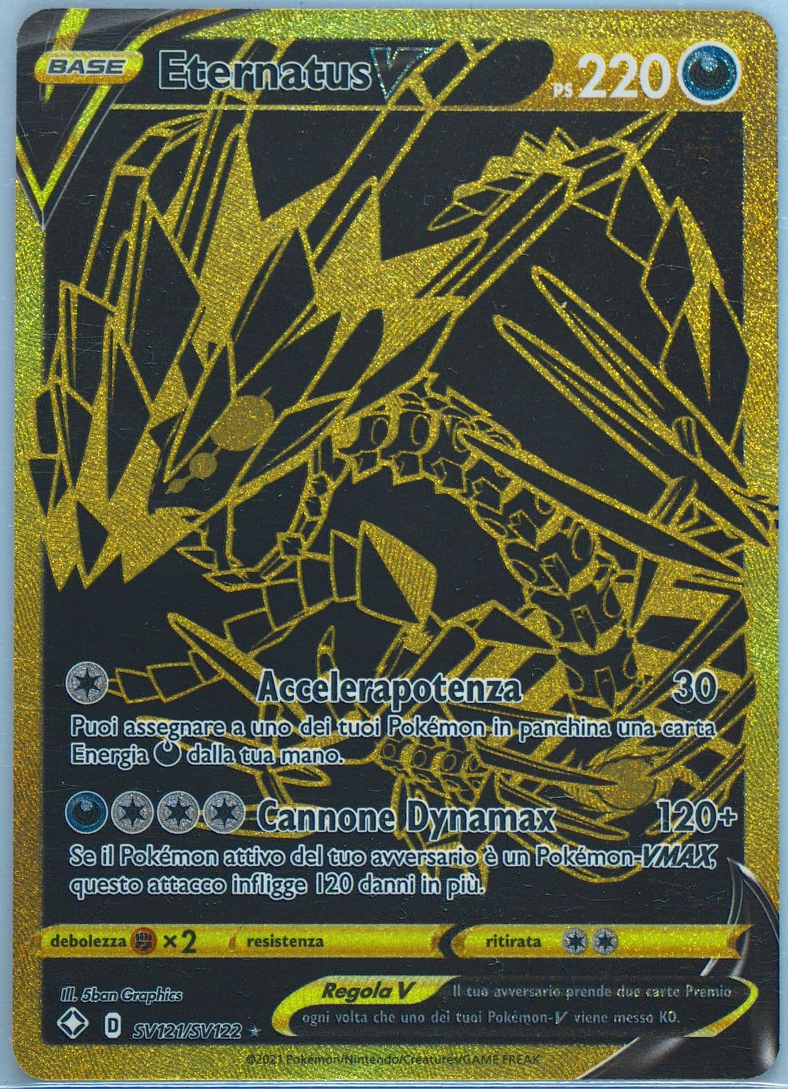 Full Art/Eternatus V Italian (SV121) 2021 Pokemon Sword & Shield Shining Fates