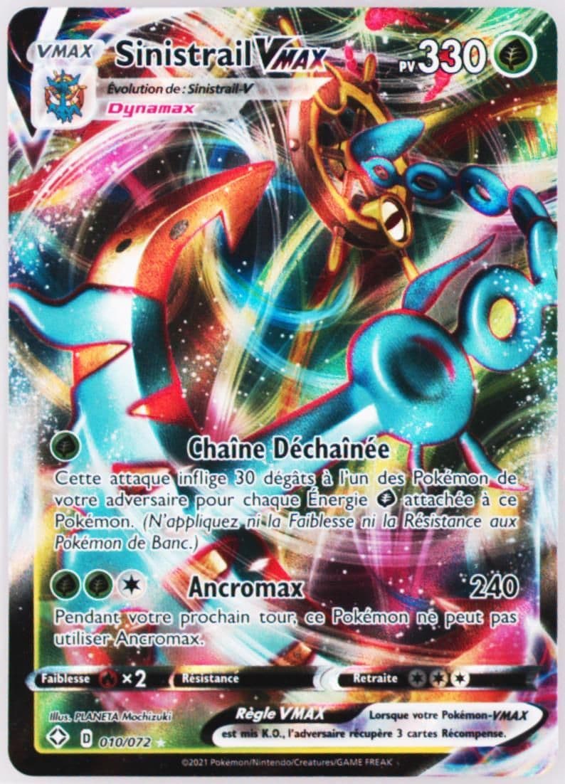 Full Art/Sinistrail Vmax French (010) 2021 Pokemon Sword & Shield Shining Fates