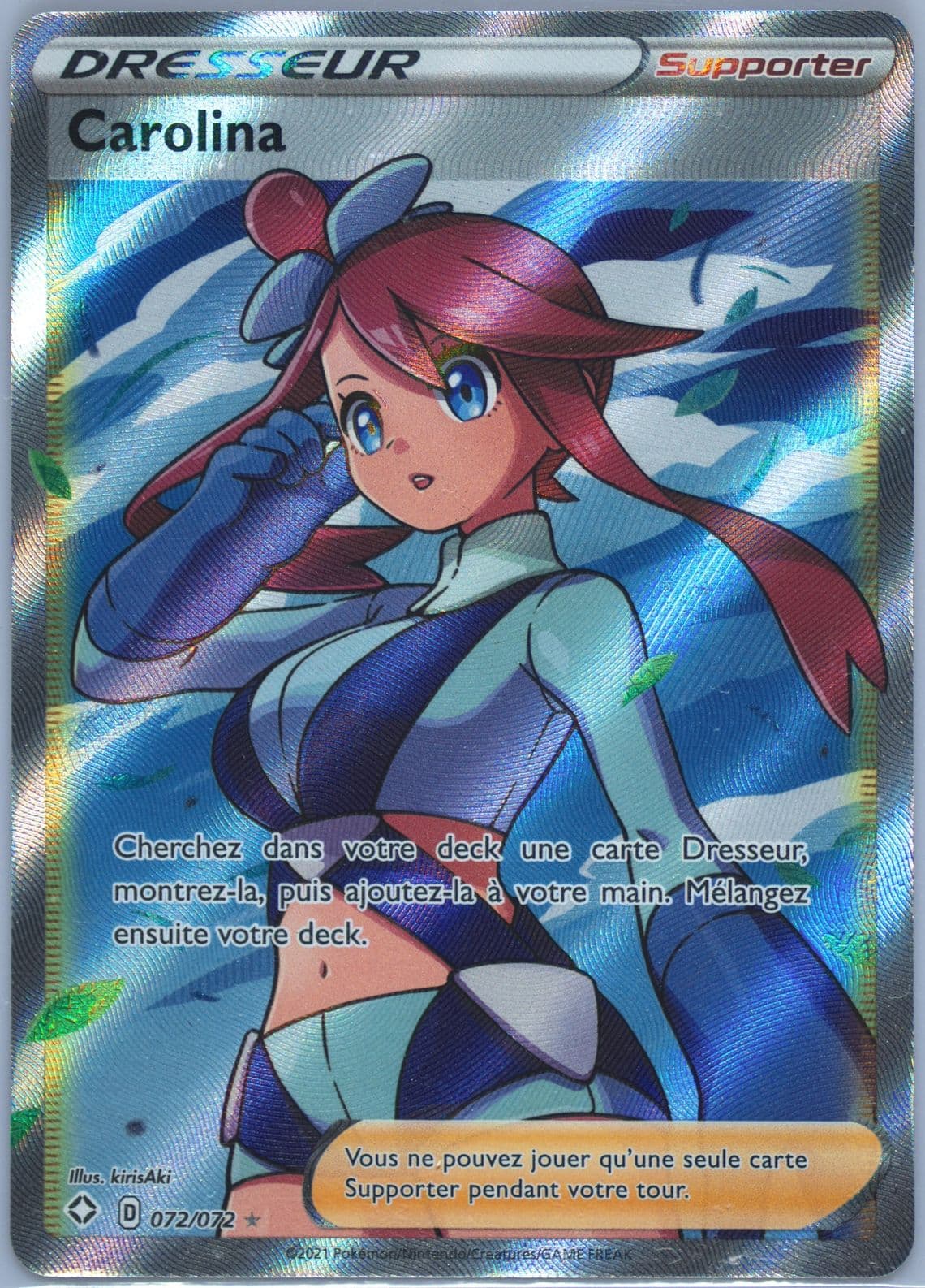 Full Art/Carolina French (072) 2021 Pokemon Sword & Shield Shining Fates