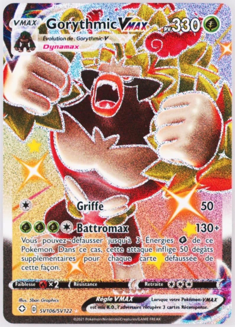 Full Art/Gorythmic Vmax French (SV106) 2021 Pokemon Sword & Shield Shining Fates