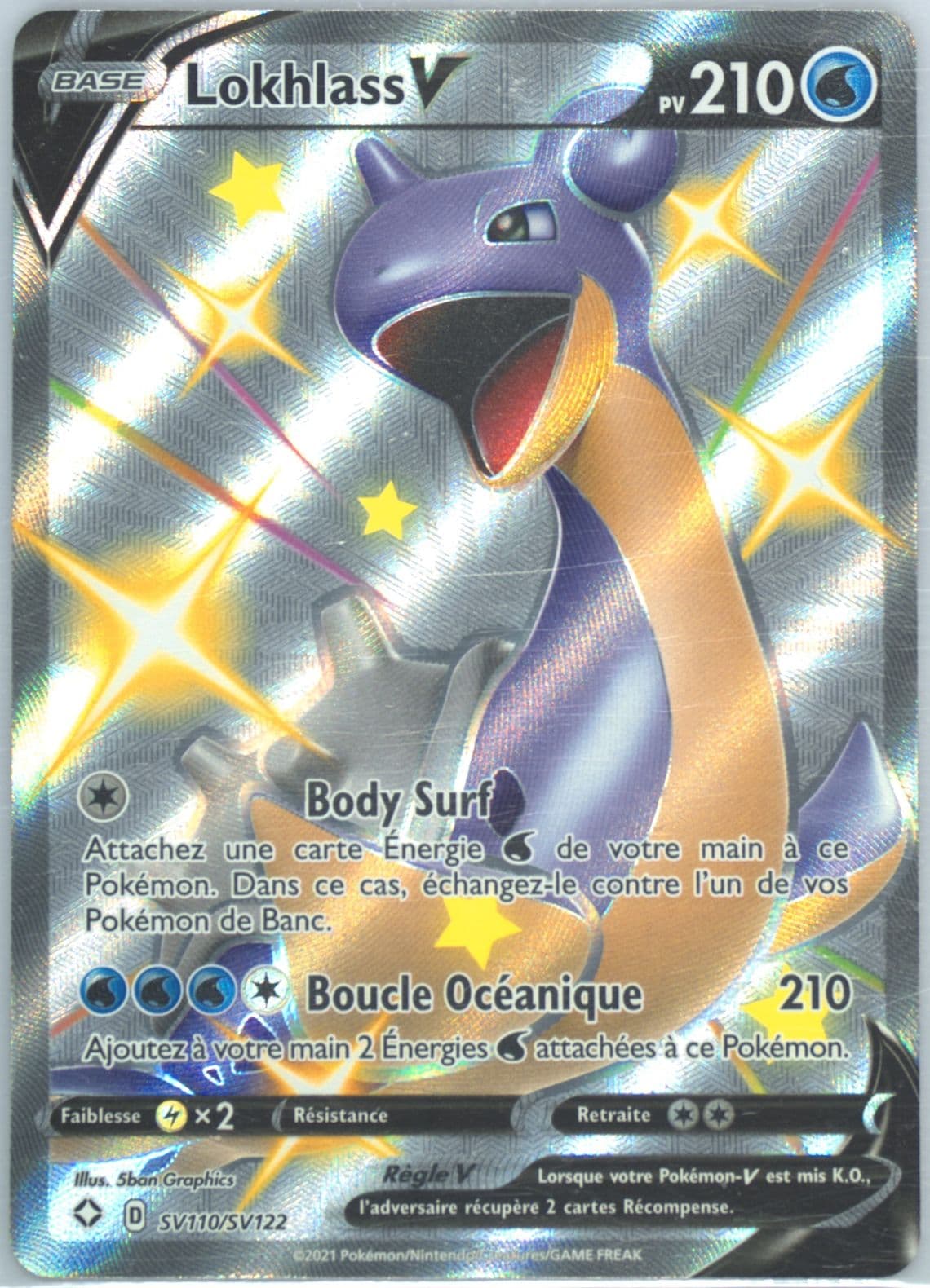Full Art/Lokhlass V French (SV110) 2021 Pokemon Sword & Shield Shining Fates
