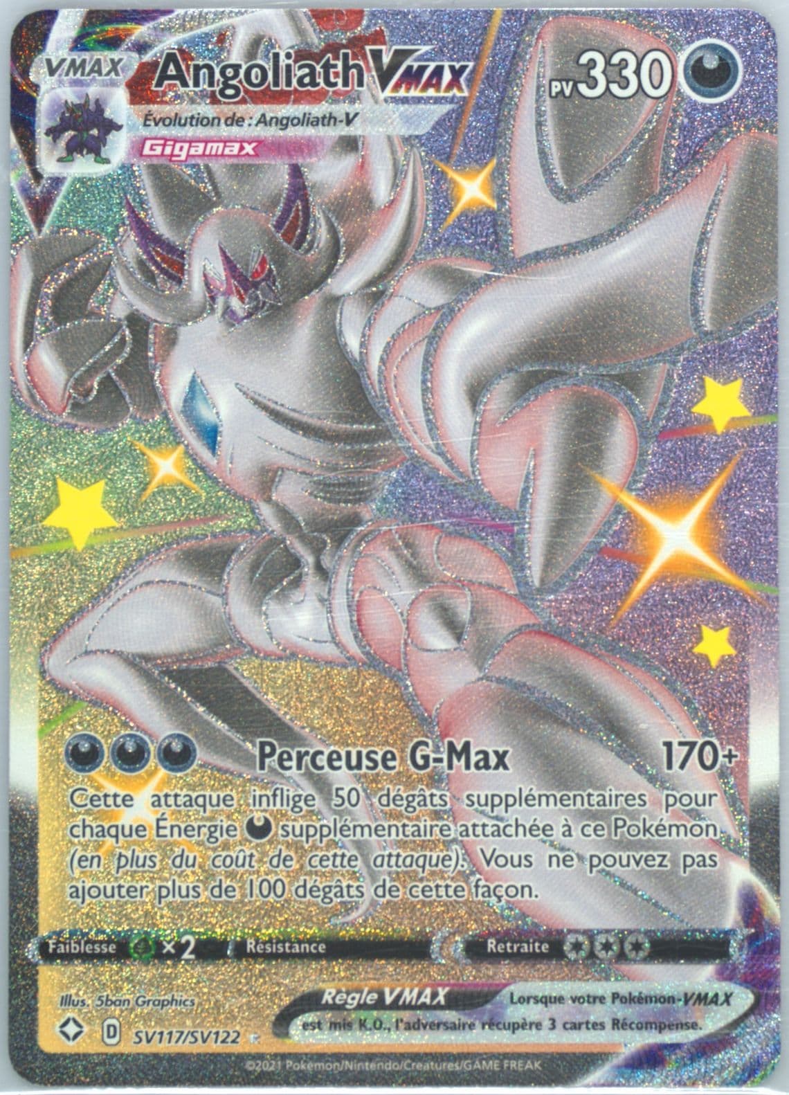 Full Art/Angoliath Vmax French (SV117) 2021 Pokemon Sword & Shield Shining Fates