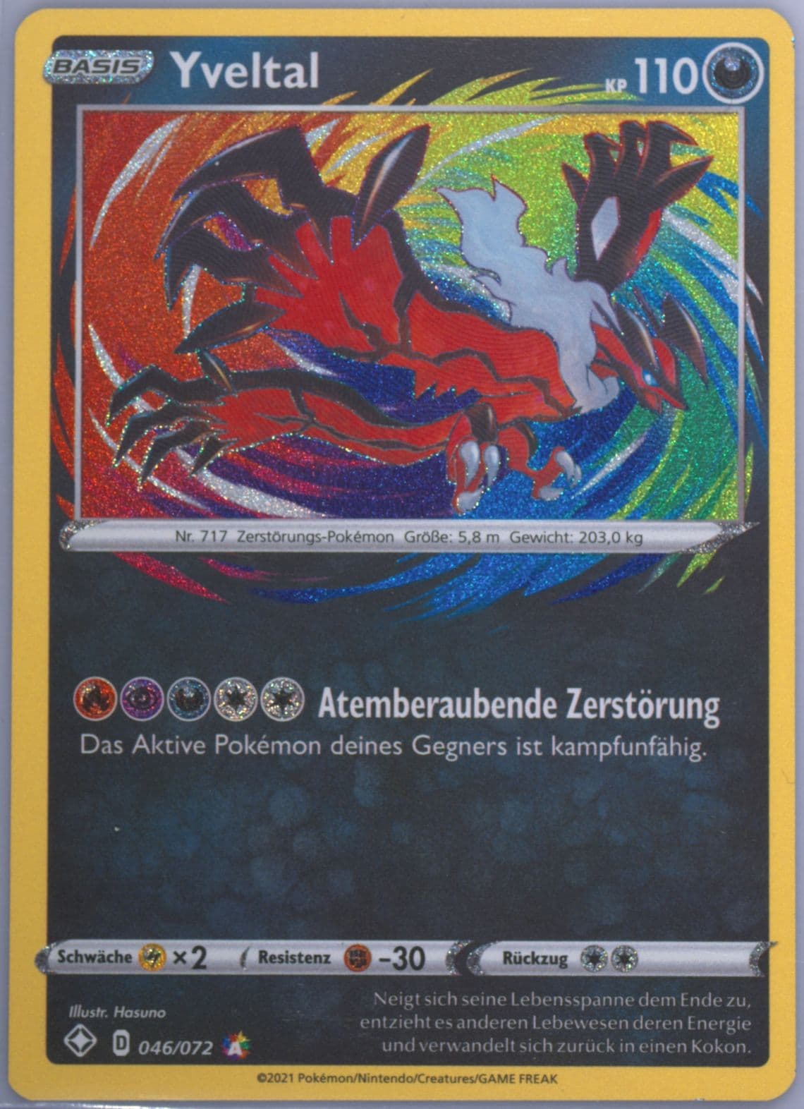 Yveltal German (046) 2021 Pokemon Sword & Shield Shining Fates