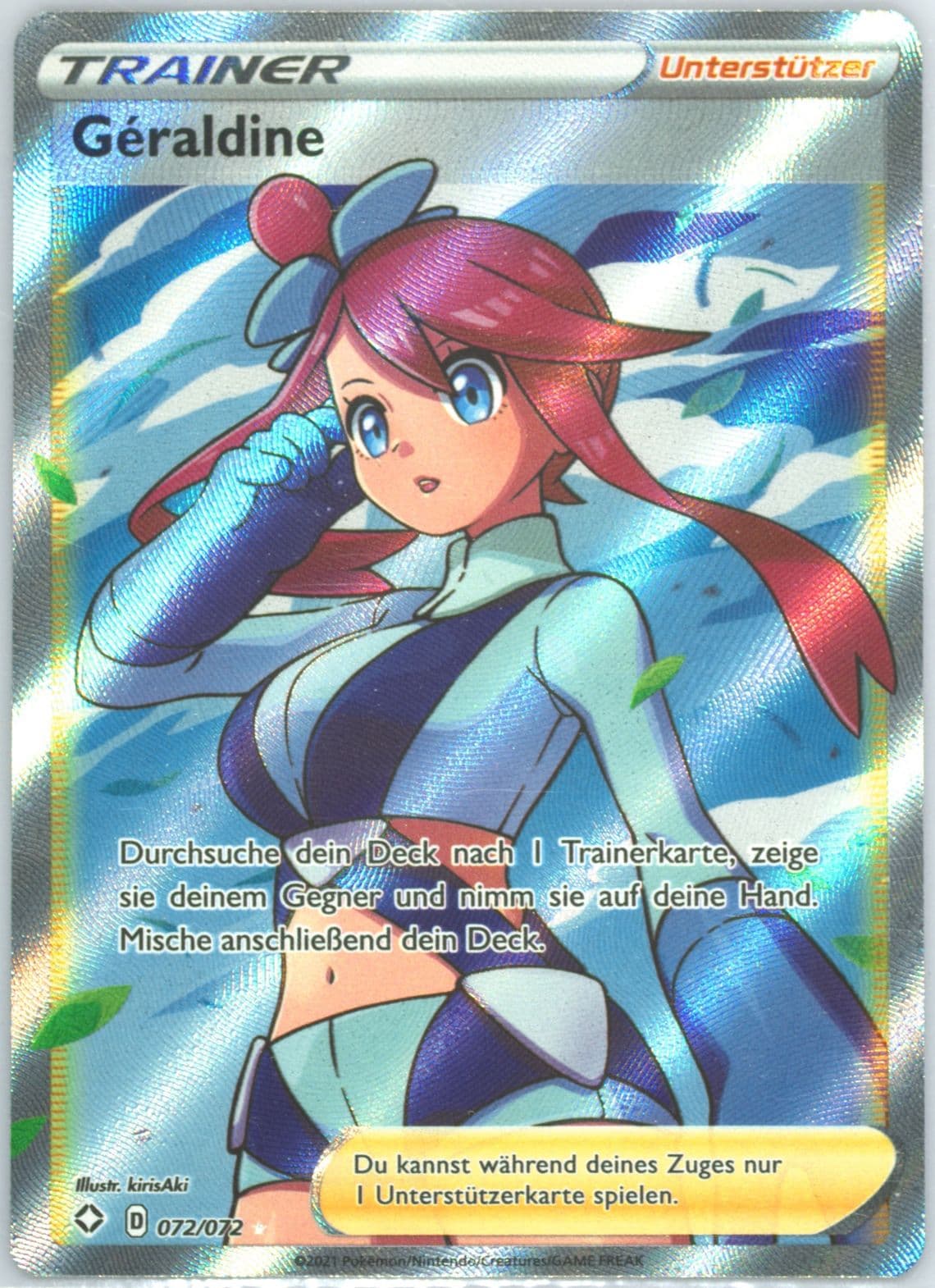Full Art/Geraldine German (072) 2021 Pokemon Sword & Shield Shining Fates